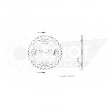ESJOT  Sprocket 36 Z