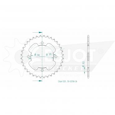 ESJOT  Sprocket 36 Z