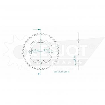 ESJOT  Sprocket 38 Z