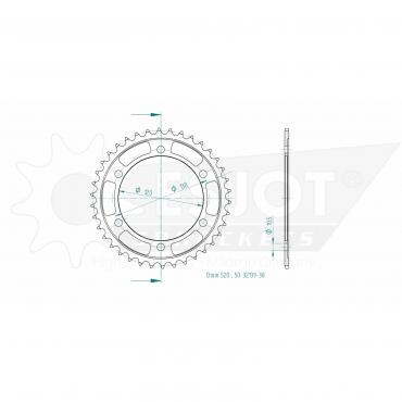 ESJOT  Sprocket 38 Z