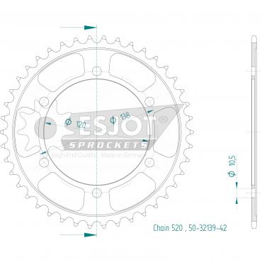 ESJOT  Sprocket 42 Z