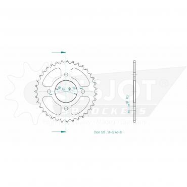 ESJOT  Sprocket 35 Z