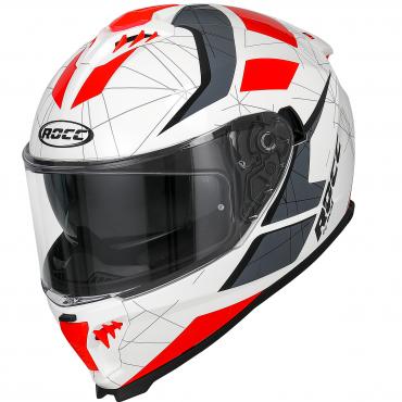 ROCC 390 fullface helmet white/red size XS