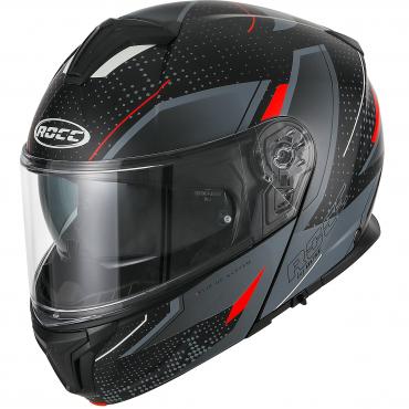 ROCC 810 flip-up helmet matt grey/red size XS