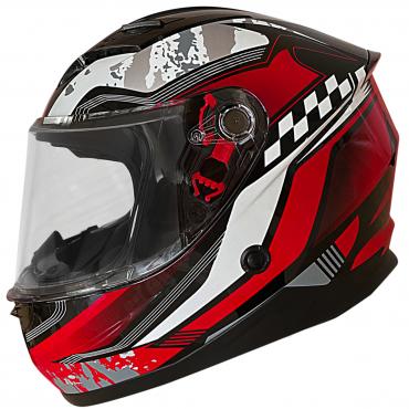 ROCC 42 Jr fullface helmet mat black/red size 48