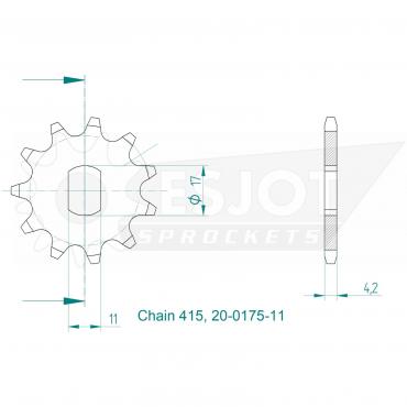 ESJOT Front Sprocket 11 Z