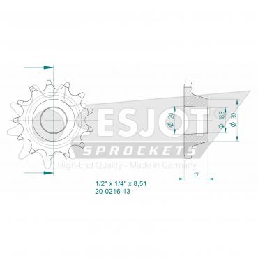 ESJOT Front Sprocket 13 Z