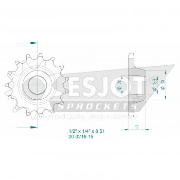 ESJOT Front Sprocket 15 Z