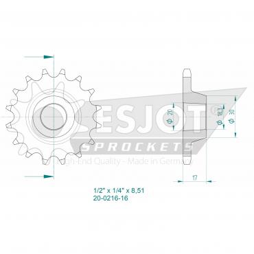 ESJOT Front Sprocket 16 Z