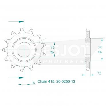 ESJOT Front Sprocket 13 Z