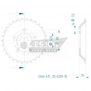 ESJOT  Sprocket 30 Z