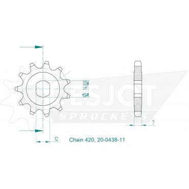 ESJOT Front Sprocket 11 Z