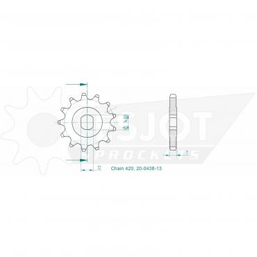 ESJOT Front Sprocket 13 Z