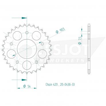 ESJOT  Sprocket 33 Z