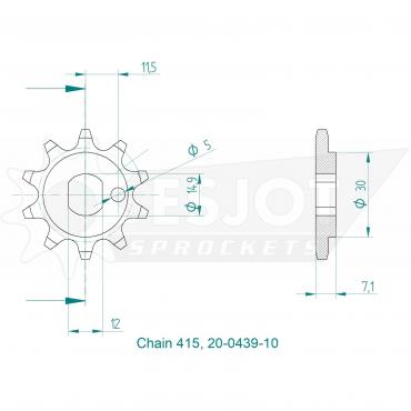 ESJOT Front Sprocket 10 Z