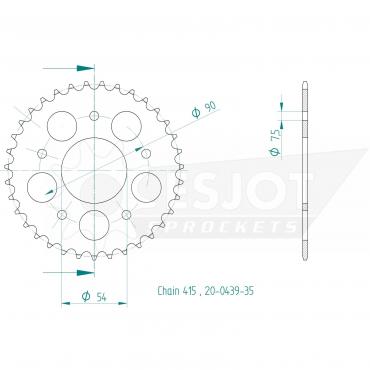 ESJOT  Sprocket 35 Z