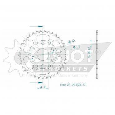 ESJOT  Sprocket 37 Z