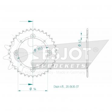 ESJOT  Sprocket 37 Z