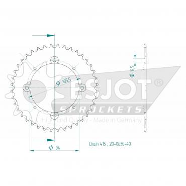 ESJOT  Sprocket 40 Z