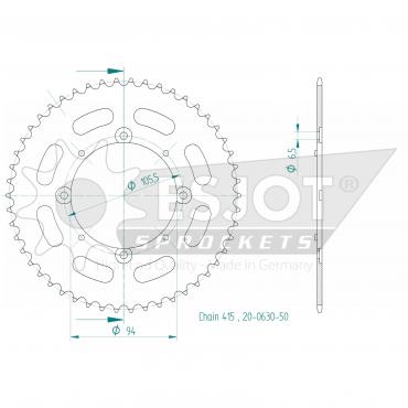 ESJOT  Sprocket 50 Z