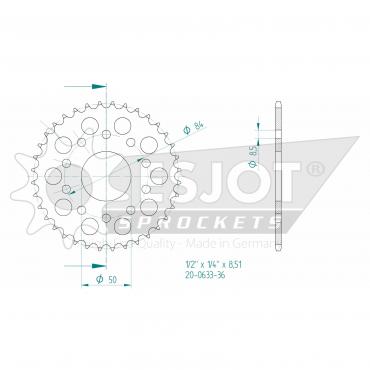 ESJOT  Sprocket 36 Z