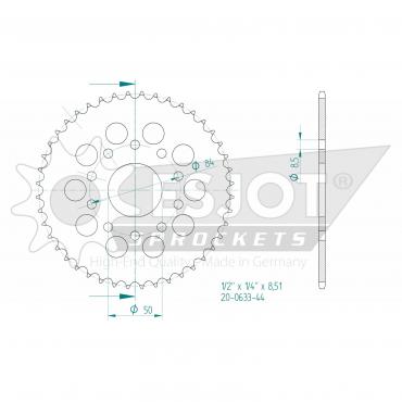 ESJOT  Sprocket 44 Z