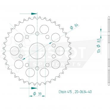 ESJOT  Sprocket 40 Z