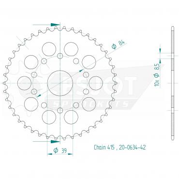 ESJOT  Sprocket 42 Z