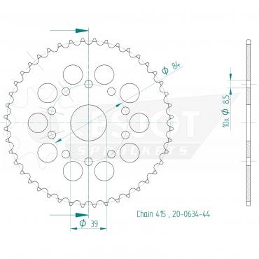 ESJOT  Sprocket 44 Z