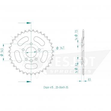 ESJOT  Sprocket 35 Z