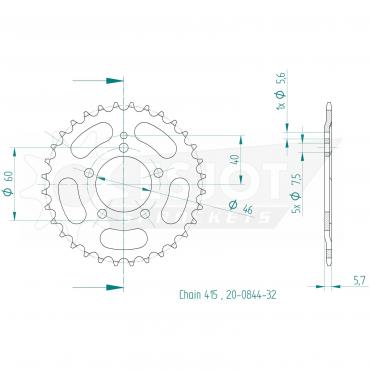 ESJOT  Sprocket 32 Z