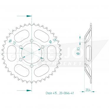 ESJOT  Sprocket 41 Z