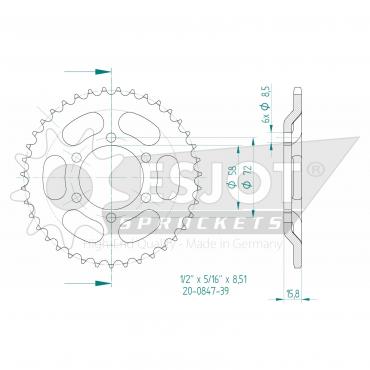 ESJOT  Sprocket 39 Z