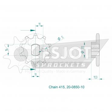 ESJOT Front Sprocket 10 Z