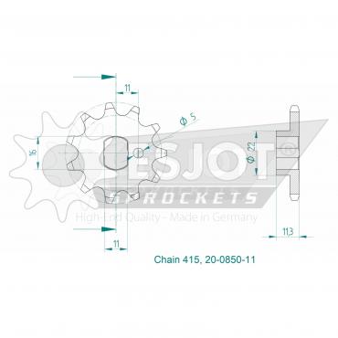 ESJOT Front Sprocket 11 Z