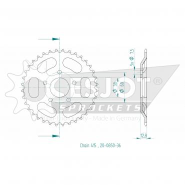 ESJOT  Sprocket 36 Z