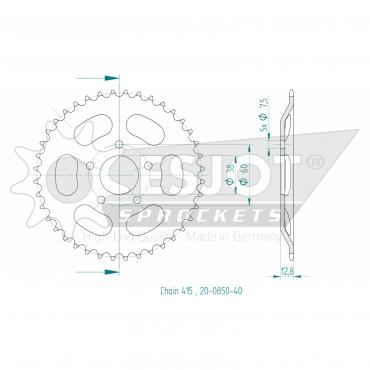 ESJOT  Sprocket 40 Z