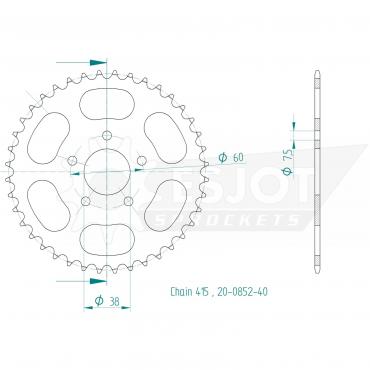 ESJOT  Sprocket 40 Z