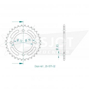 ESJOT  Sprocket 32 Z