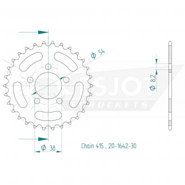 ESJOT  Sprocket 30 Z