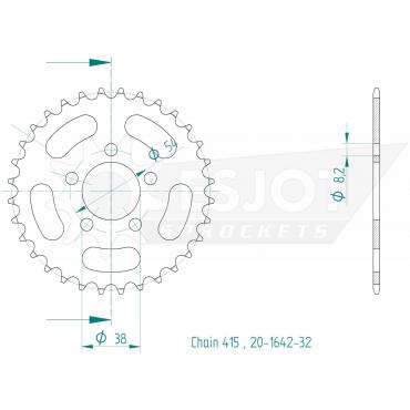 ESJOT  Sprocket 32 Z