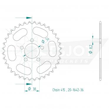 ESJOT  Sprocket 36 Z