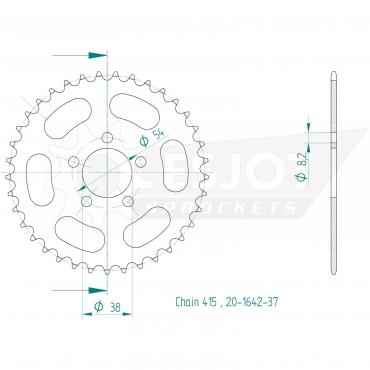 ESJOT  Sprocket 37 Z