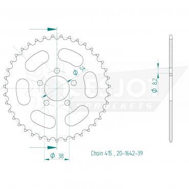 ESJOT  Sprocket 39 Z