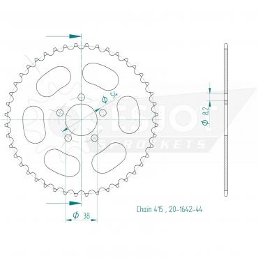 ESJOT  Sprocket 44 Z