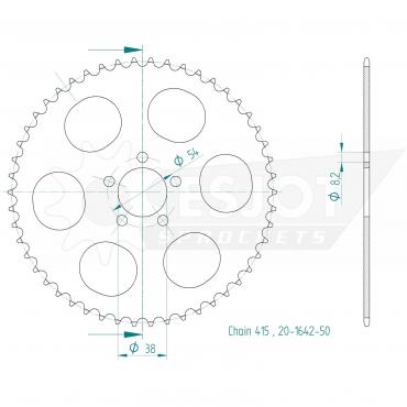 ESJOT  Sprocket 50 Z