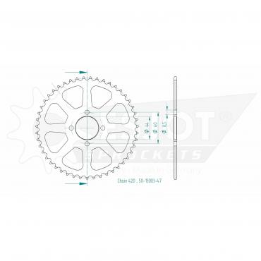 ESJOT  Sprocket 47 Z