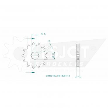 ESJOT Front Sprocket 13 Z