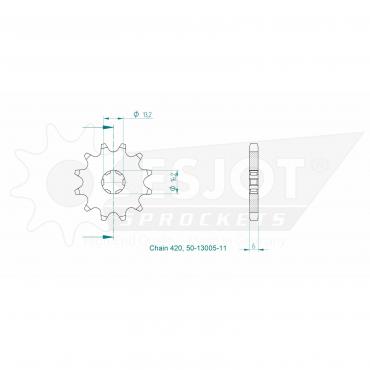 ESJOT Front Sprocket 11 Z