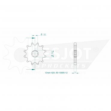 ESJOT Front Sprocket 12 Z